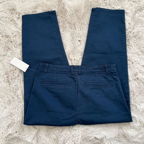 Mason & Belle Straight Slim Chino Twill Pants Blue Size 10 - Picture 8 of 8